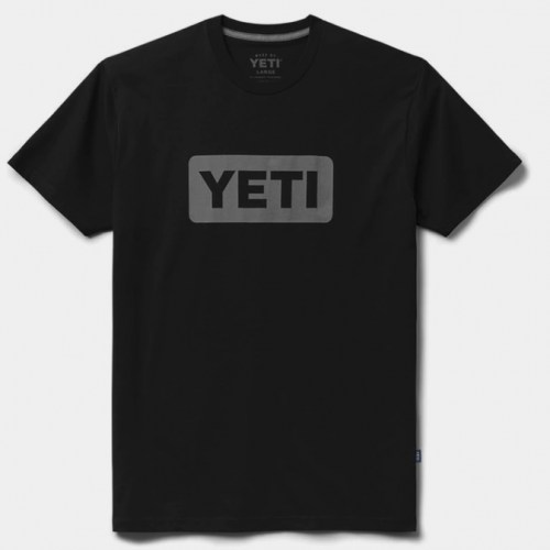 Yeti Logo Badge T-Shirt black grey